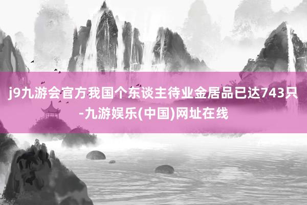 j9九游会官方我国个东谈主待业金居品已达743只-九游娱乐(中国)网址在线