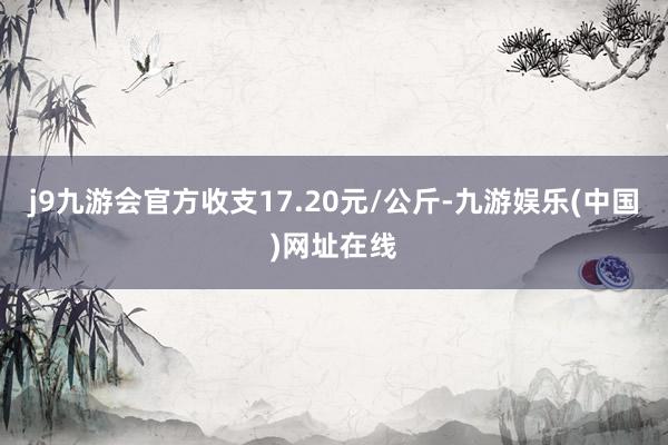 j9九游会官方收支17.20元/公斤-九游娱乐(中国)网址在线