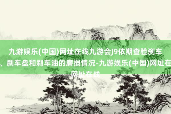 九游娱乐(中国)网址在线九游会J9依期查验刹车片、刹车盘和刹车油的磨损情况-九游娱乐(中国)网址在线