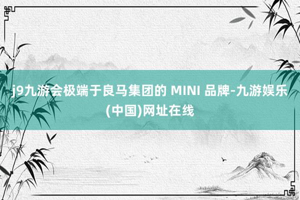 j9九游会极端于良马集团的 MINI 品牌-九游娱乐(中国)网址在线