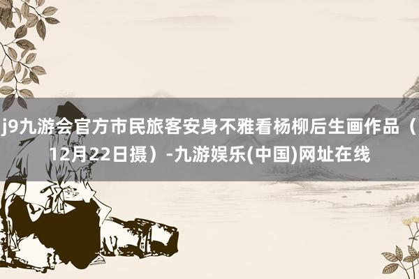 j9九游会官方市民旅客安身不雅看杨柳后生画作品（12月22日摄）-九游娱乐(中国)网址在线