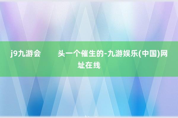 j9九游会        头一个催生的-九游娱乐(中国)网址在线